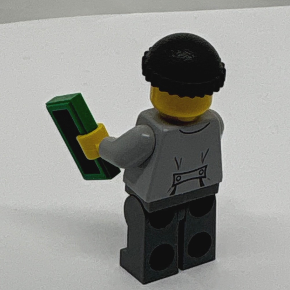 LEGO City Minifigure Jail Prisoner Crook 100 Dollar Bill Money Tile 349 Bad Guy - Picture 5 of 6